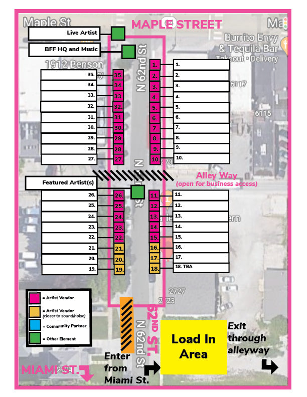2025 BFF First Friday Artist Market - Full Season Vendor (May 2, June 6, August 1, September 5)