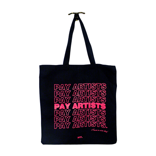 PAY ARTISTS Tote Bag