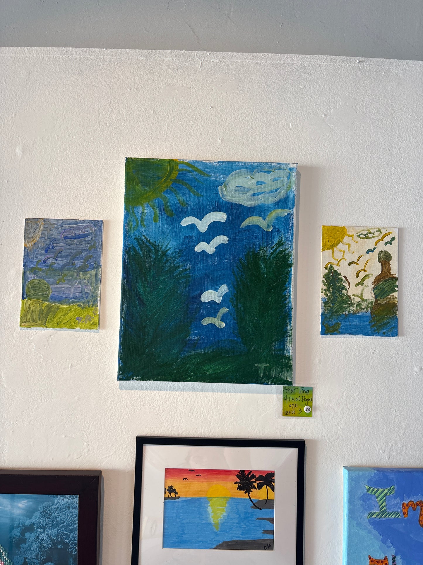 BFF Gallery - Tina Hall - Hills of Flight (3 Canvas Series)