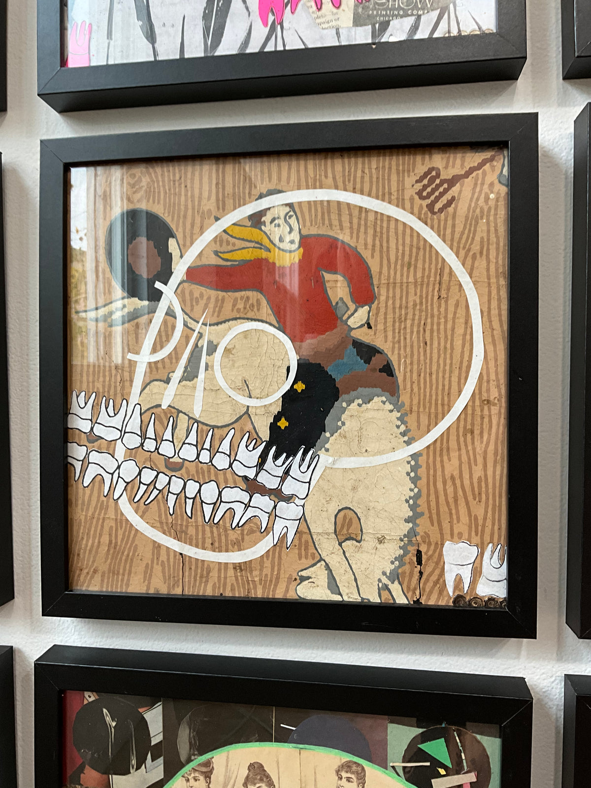 Petshop - Cody Heinert - 94 - Grandparent's Linoleum Floor Ride'em Cowboy White Outline Skull