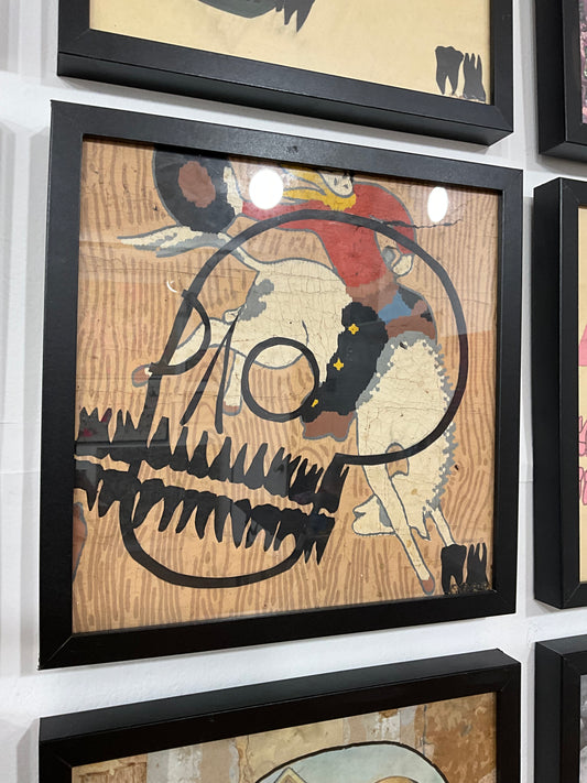 Petshop - Cody Heinert - 75 - Grandparent's Linoleum Floor Ride'em Cowboy Skull