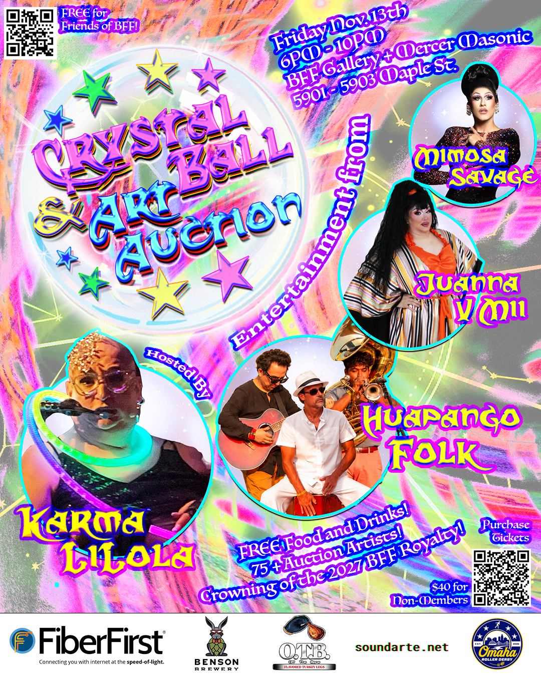 The BFF Ball - CRYSTAL BALL + Art Auction